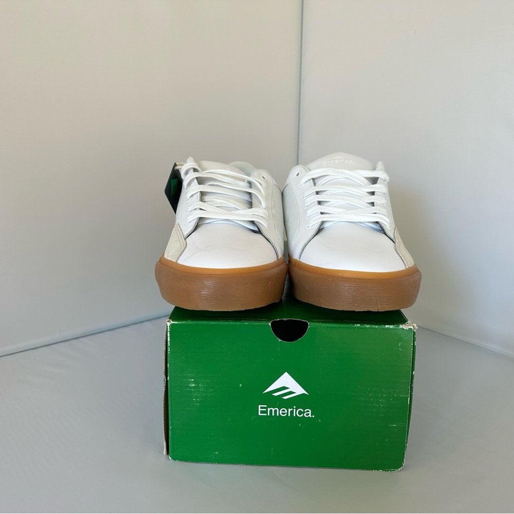 Emerica Temple White Gum Skate Shoes